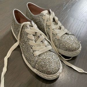 Brand new Kate spade 6.5 glitter sneakers